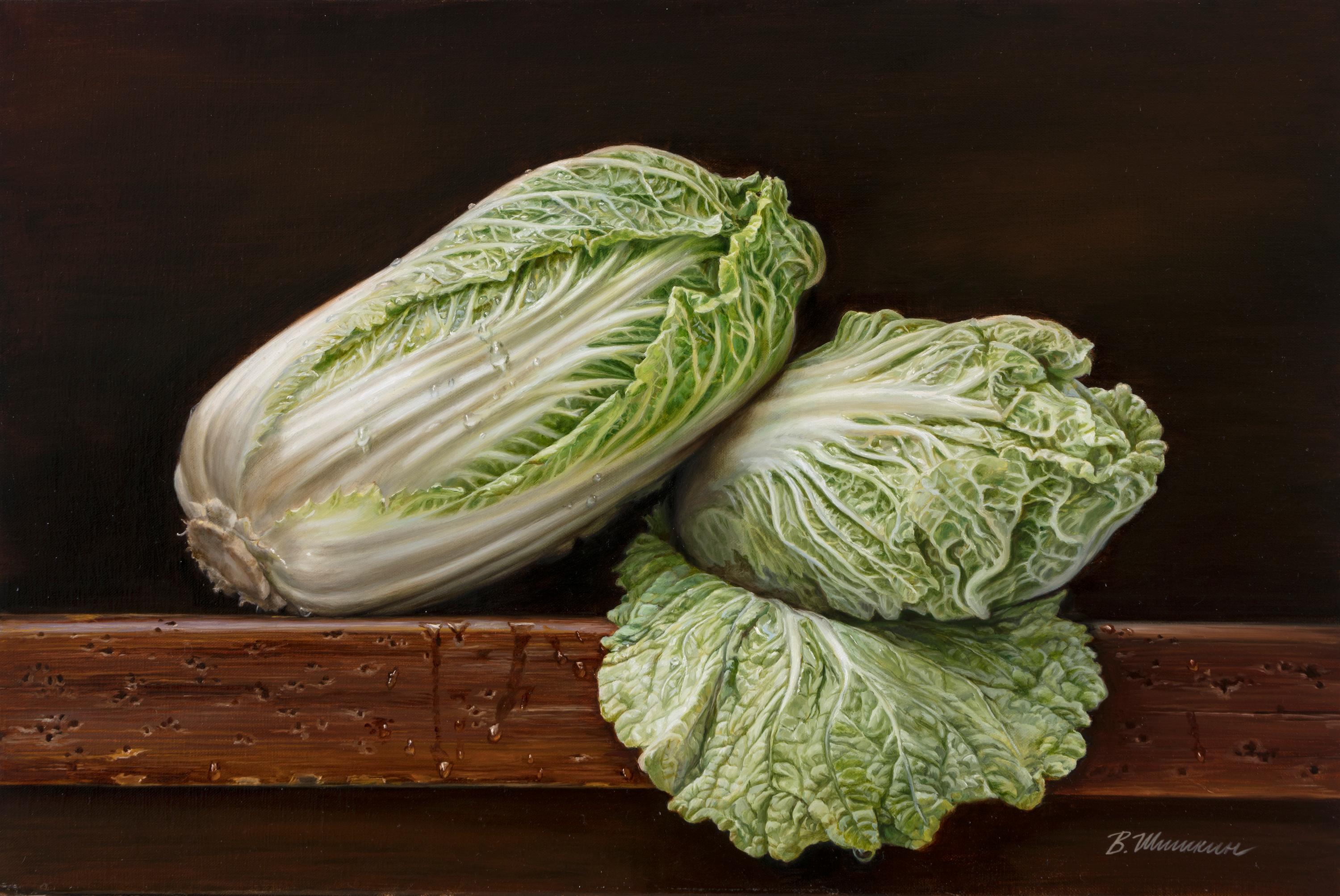 Chinese cabbage. Original modern art painting