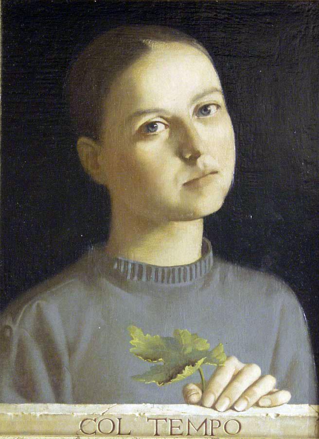 Self-portrait. Original modern art painting