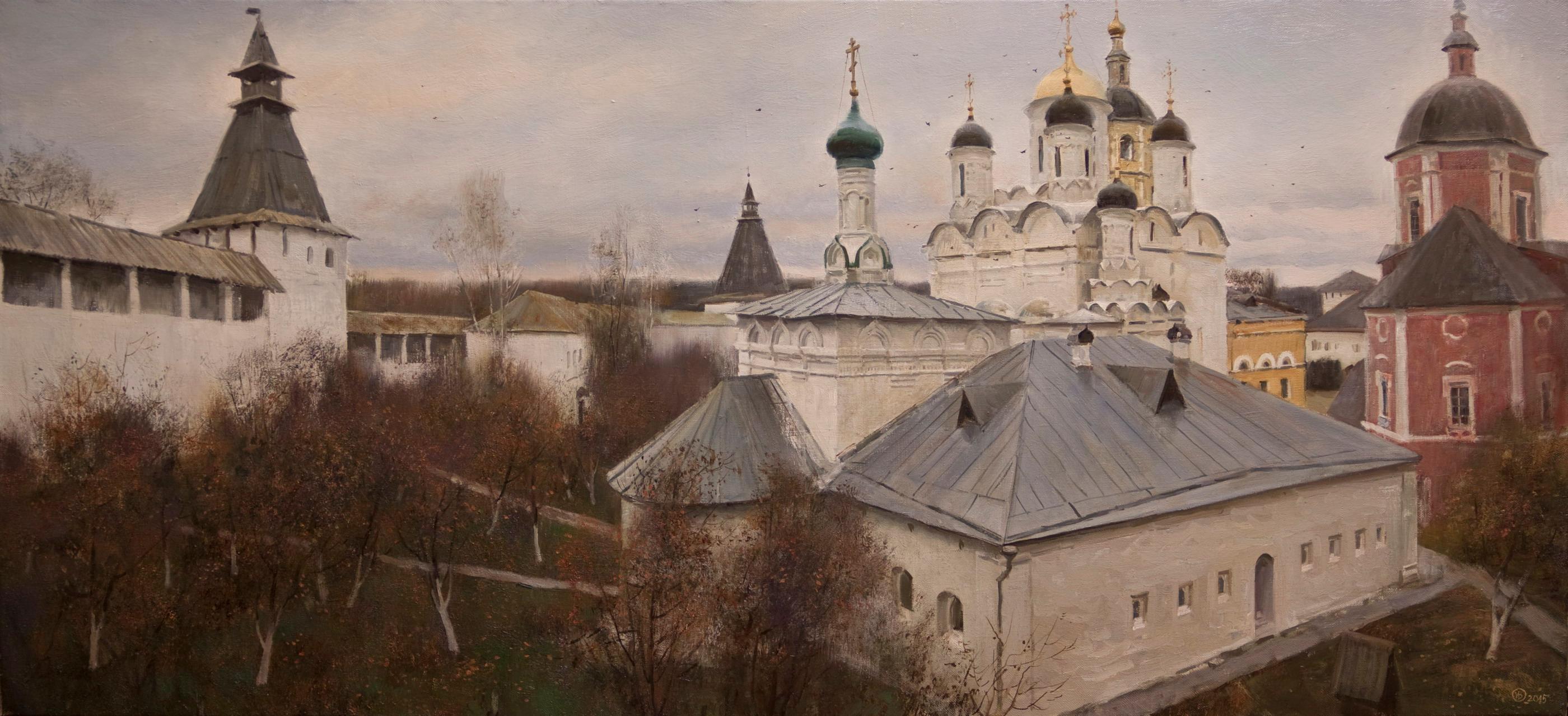 Боровский монастырь. Original modern art painting