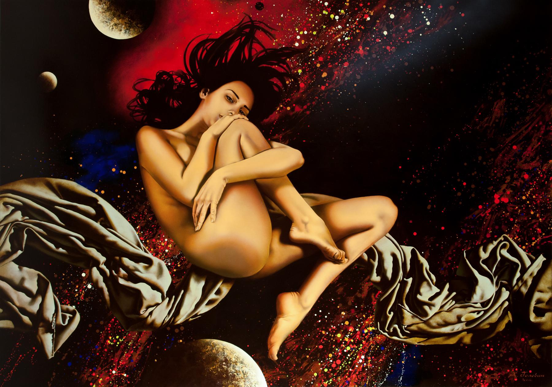 Andromeda. Original modern art painting