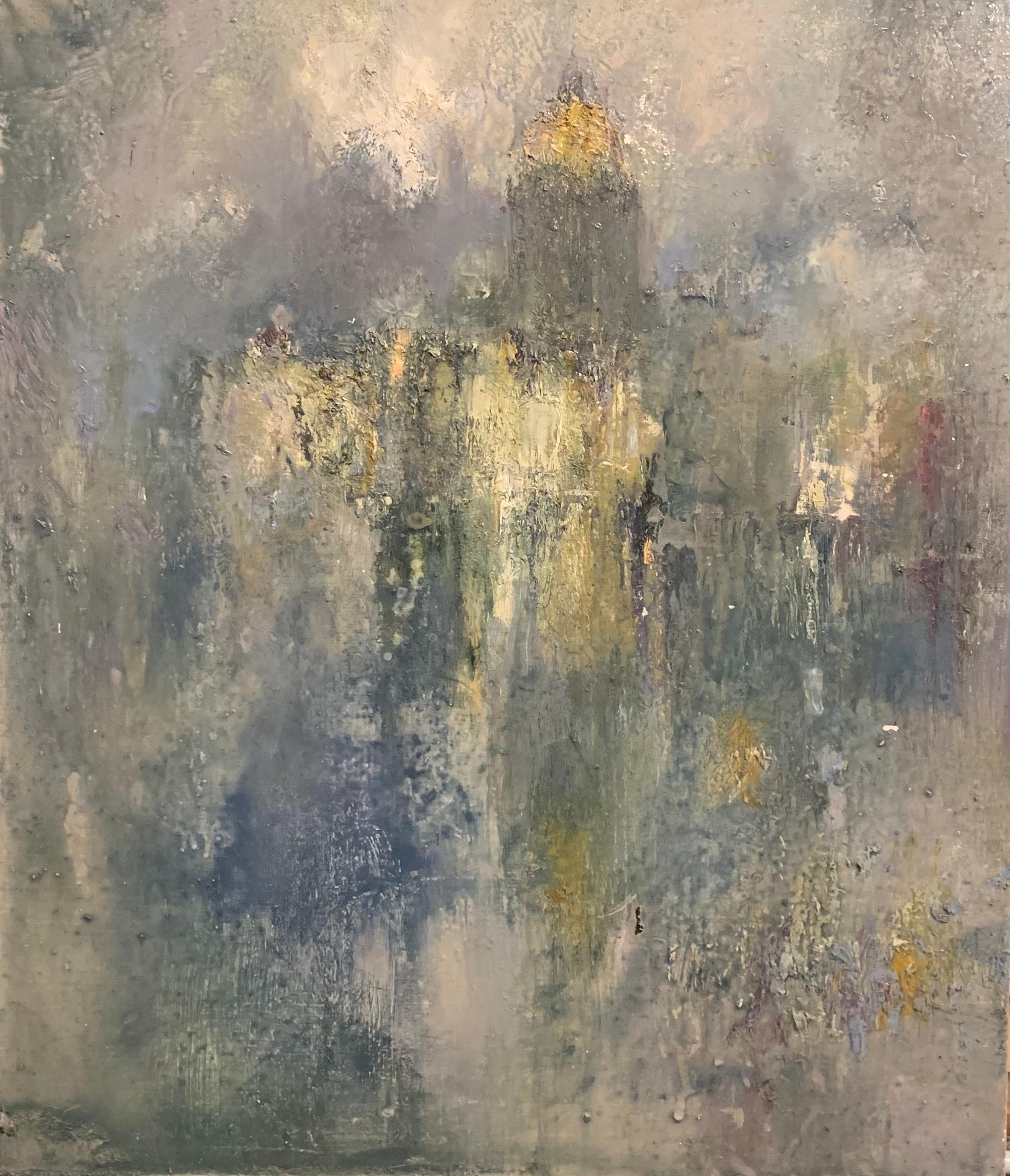 Исаакиевский собор. Туман. Original modern art painting