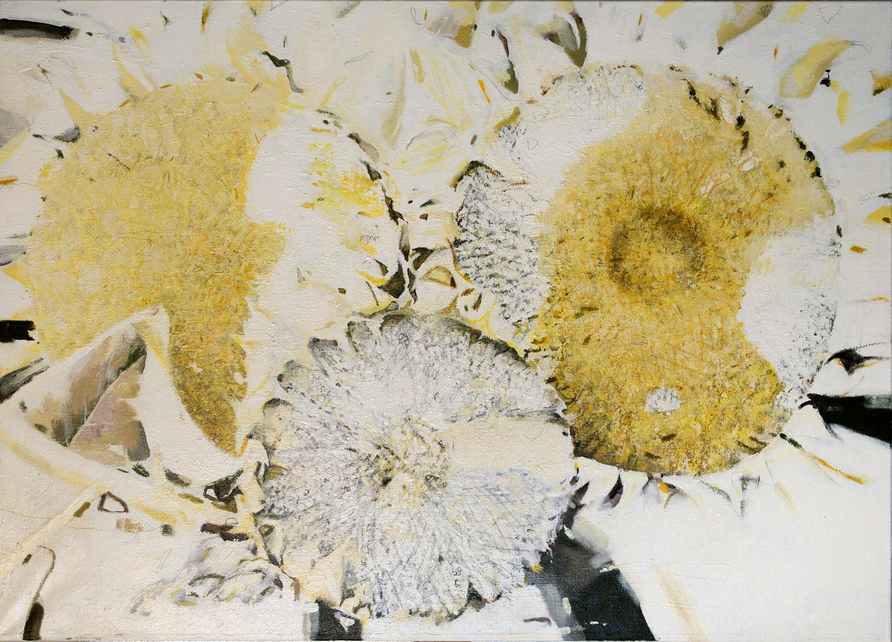 Sunflowers N14. Original modern art painting