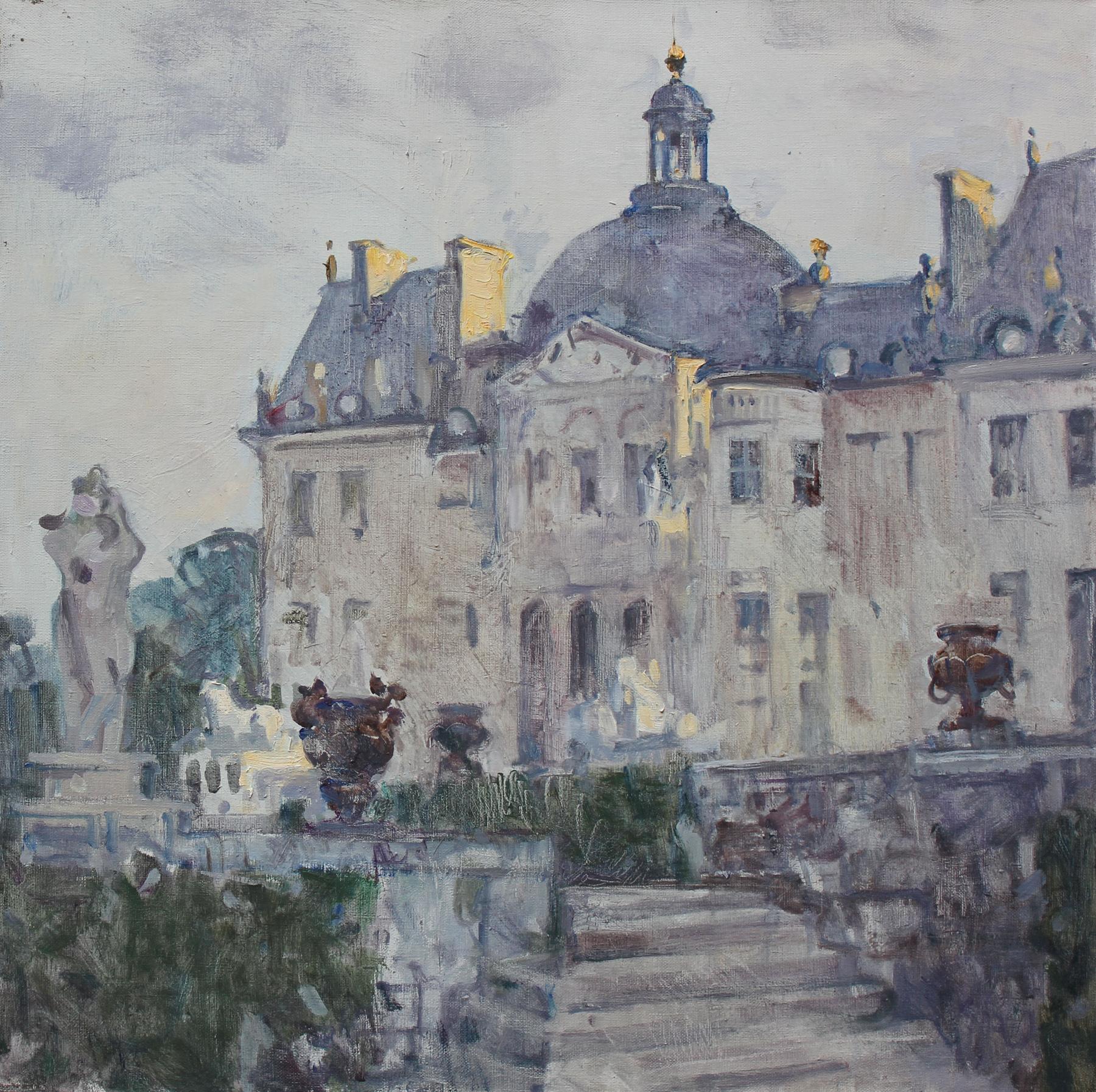 Vaux-le-Vicome. Original modern art painting