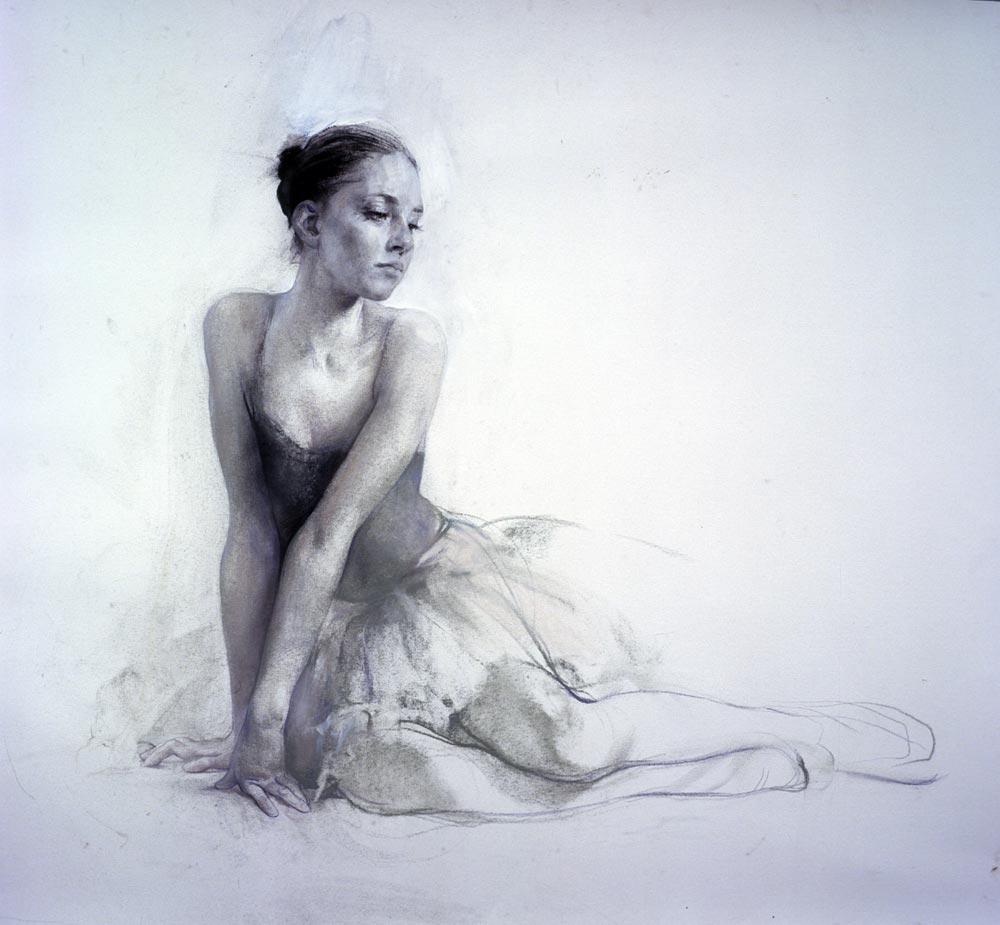 Ballerina. Original modern art painting