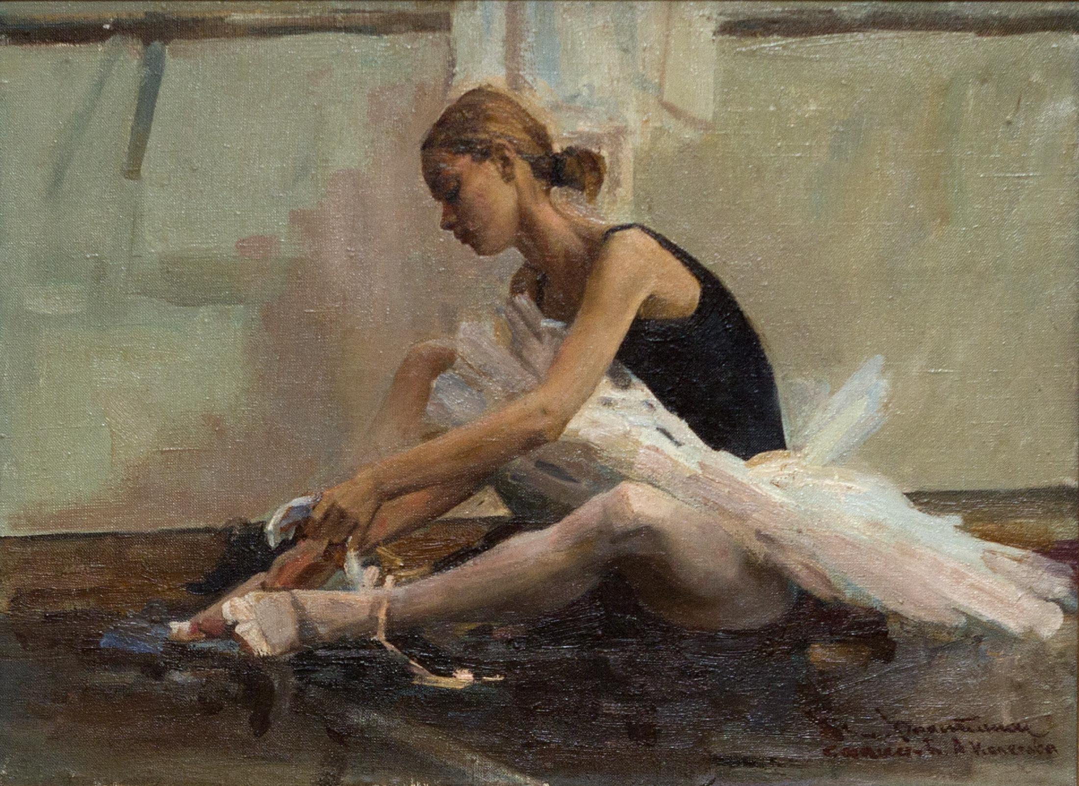 芭蕾舞演员A.Colegova. Original modern art painting