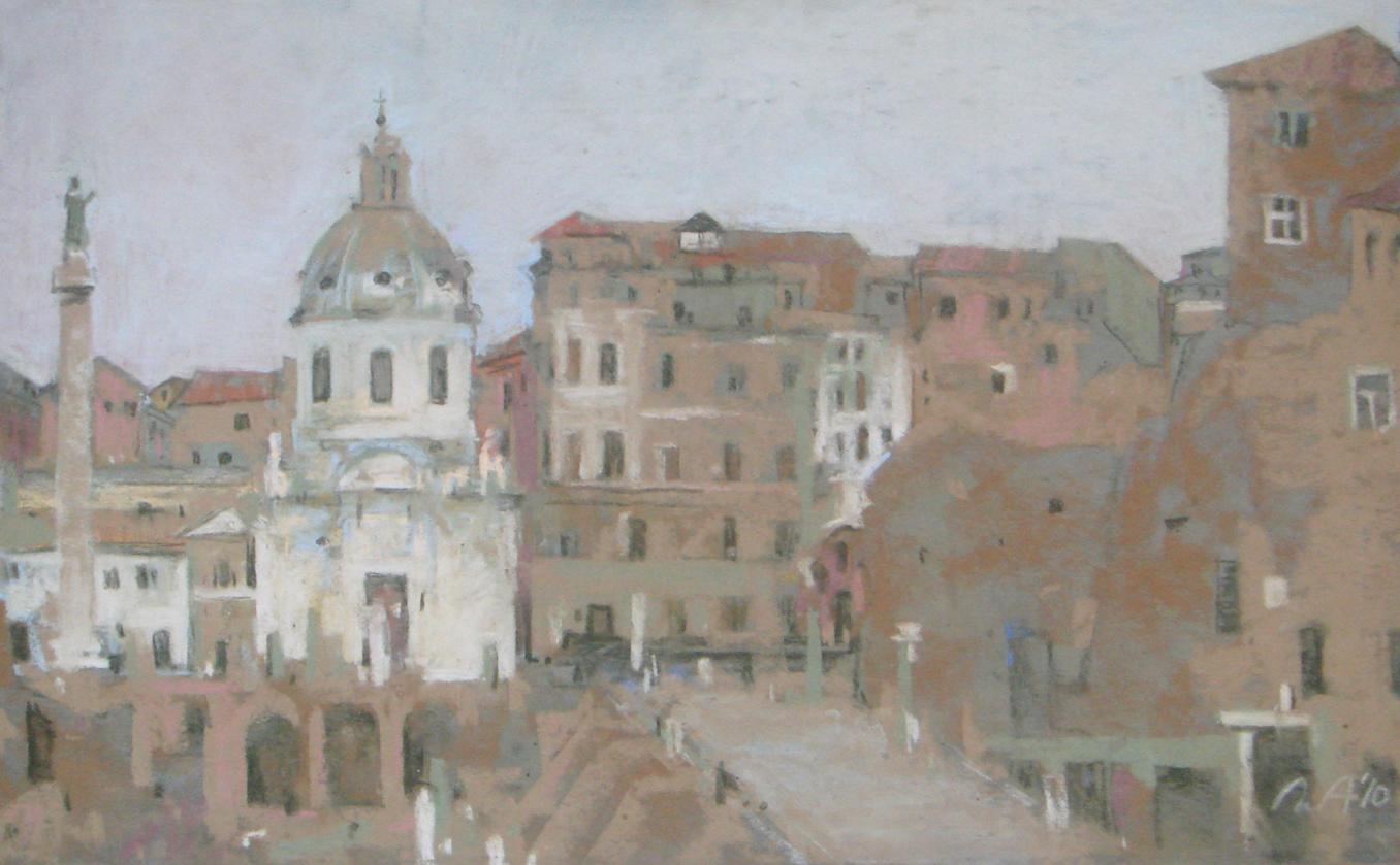 Rome. Original modern art painting