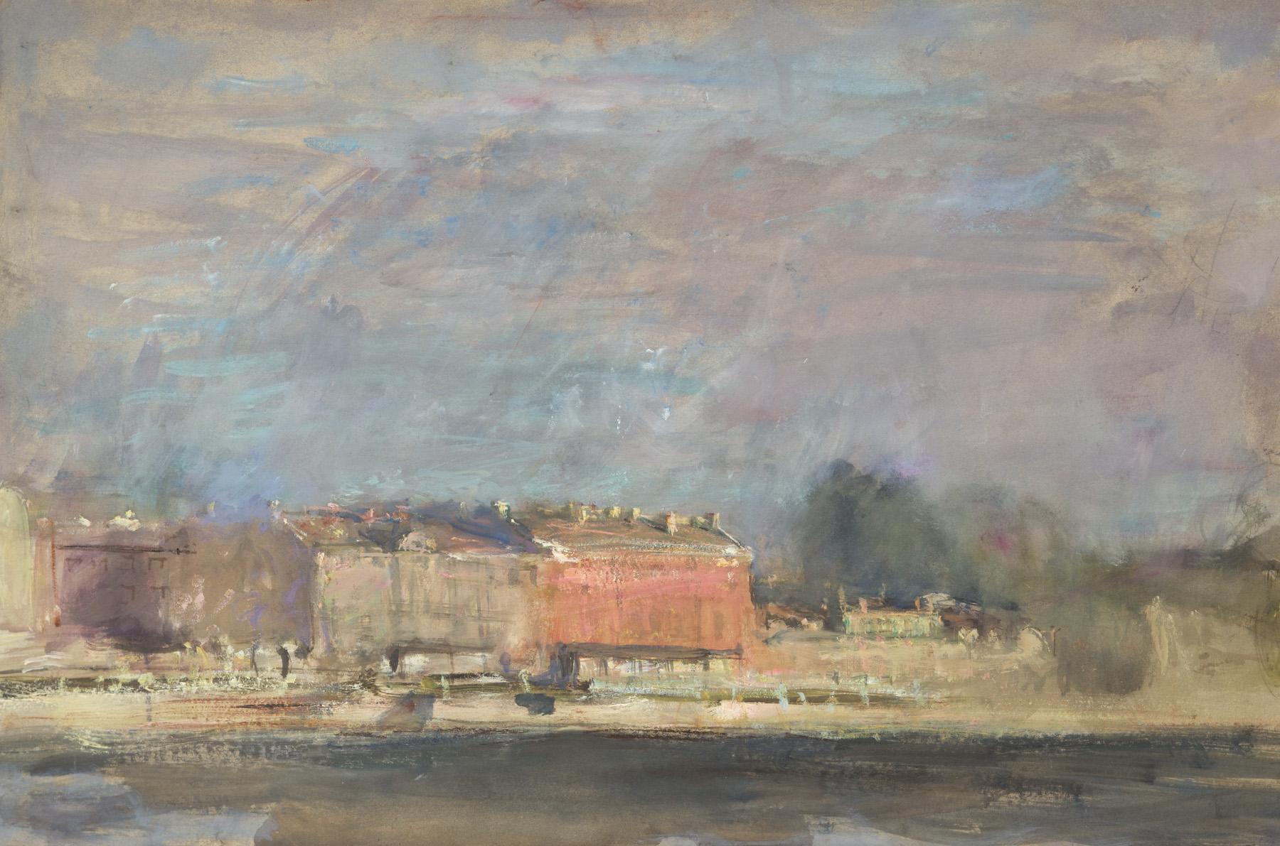 Sinopskaya embankment. Original modern art painting