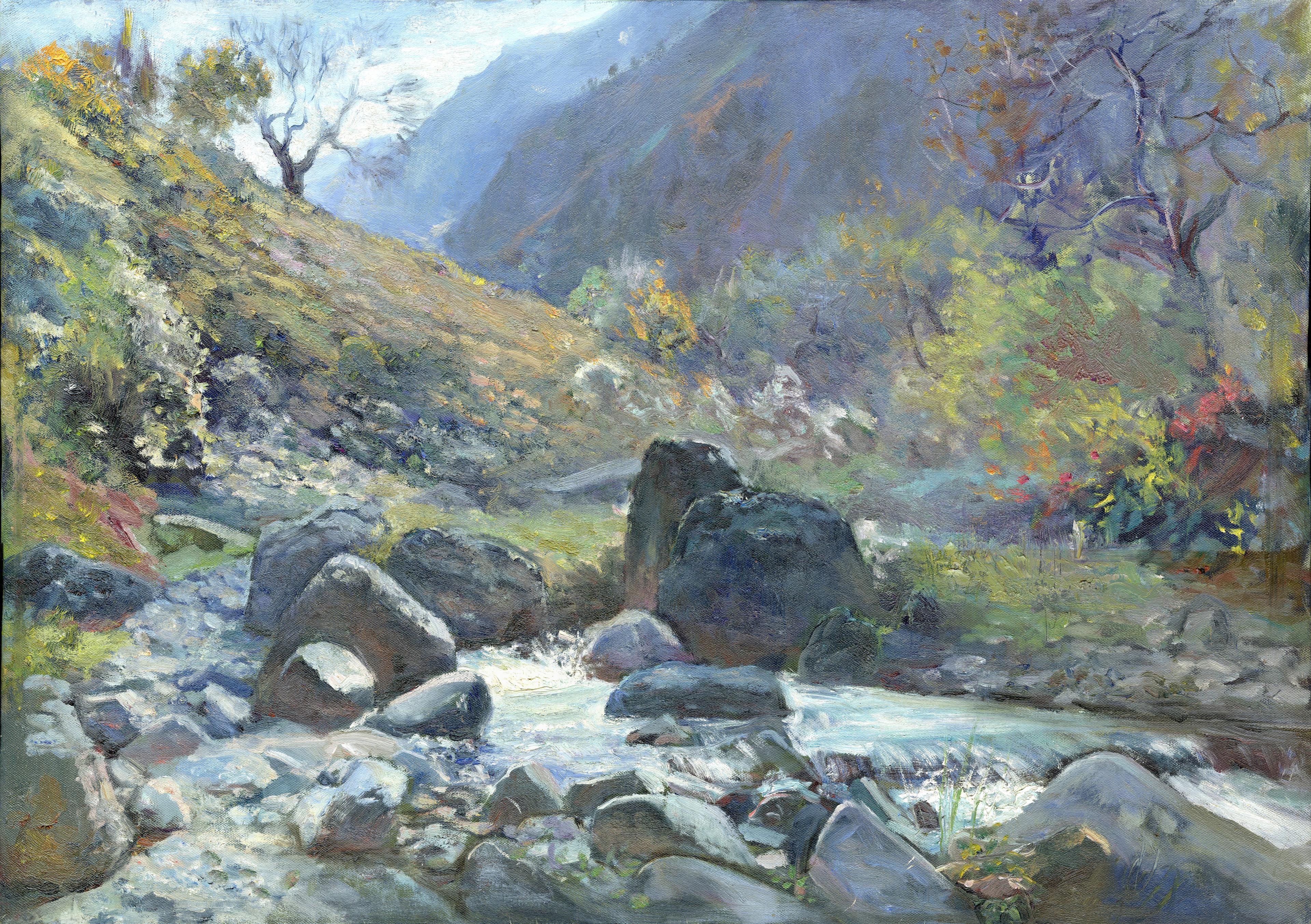Nanaya Mountains. Original modern art painting