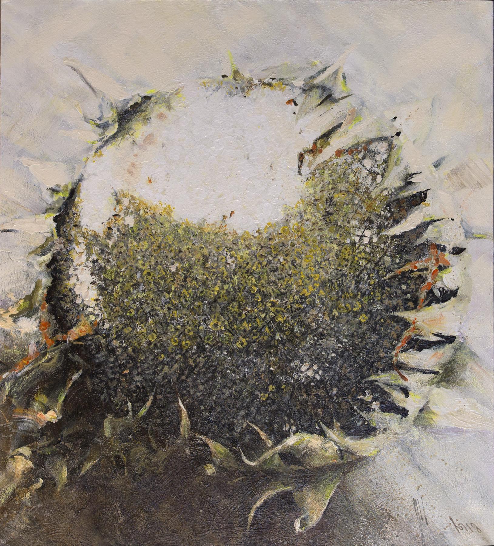 Sunflower N5. Original modern art painting