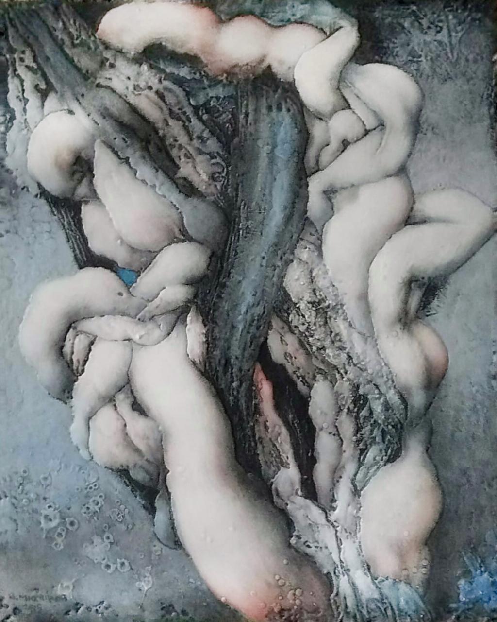 Этна. Original modern art painting