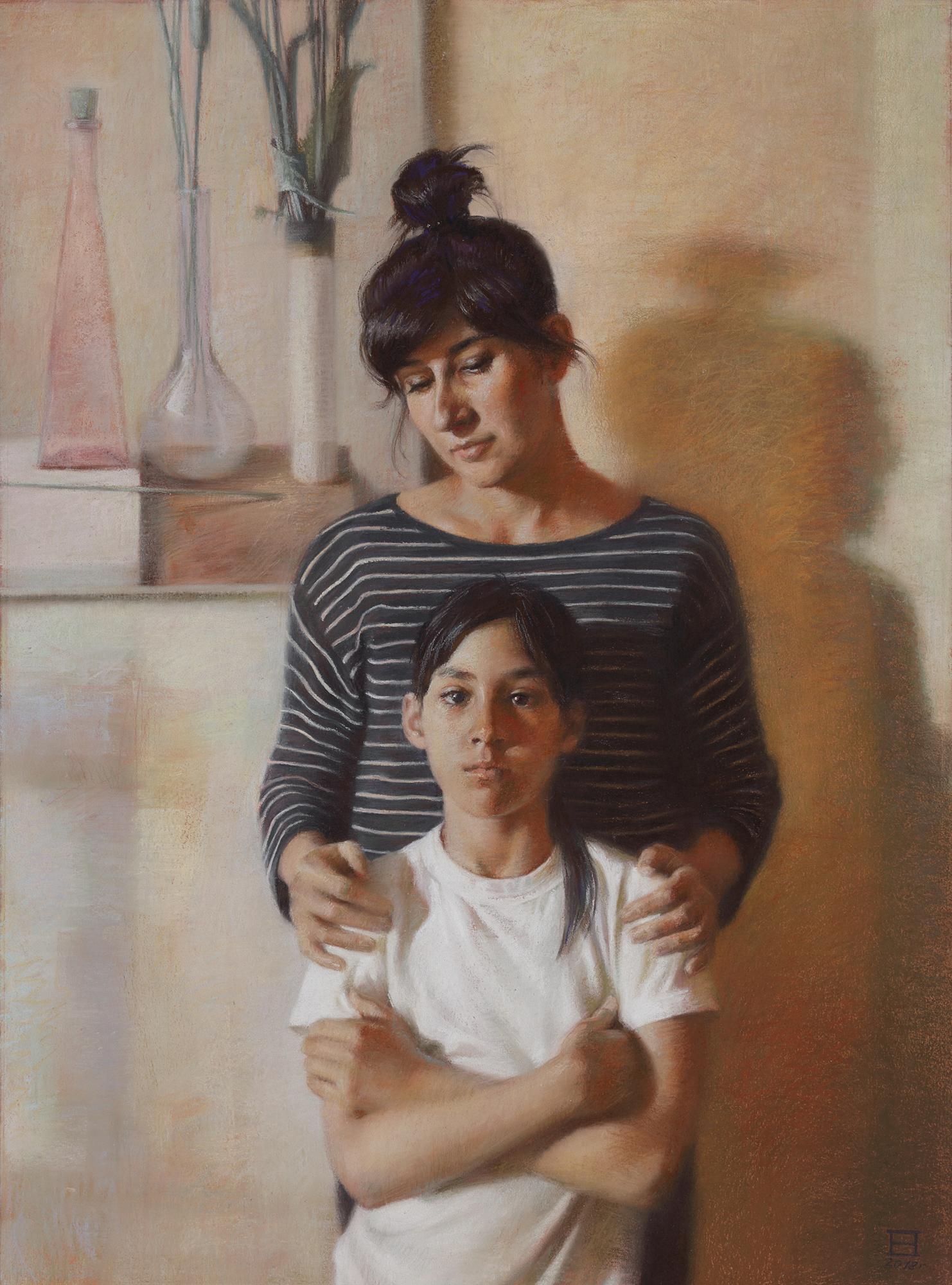 Polina and Sonya. Original modern art painting