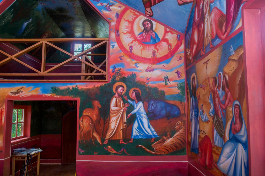 Wall painting in church of John the Baptist in the village of Nativity. Pushkinskie Gory region — Margolin Dmitry (3)