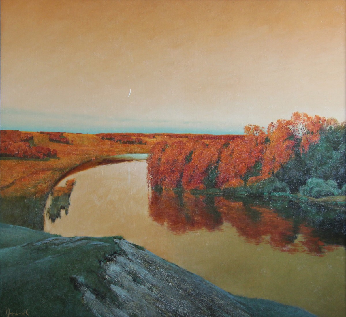 Sunset on the river — Miroshnikov Stas