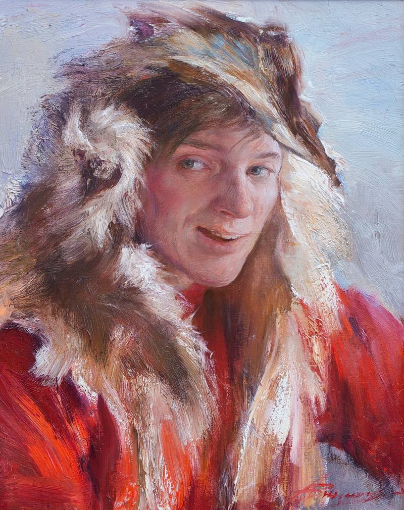 A man portrait in national costume. Etude — Vinogradova Anna