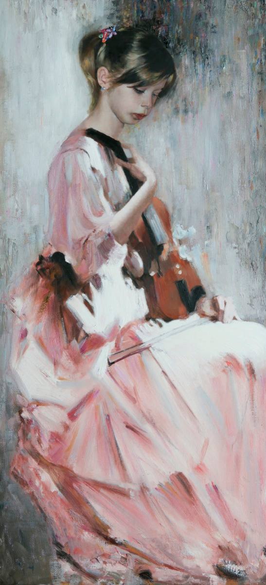 The girl with violin — Kalyn Arthur