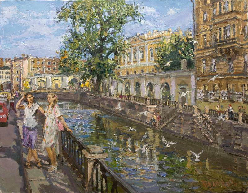 Чайки на канале — Горланов Андриан