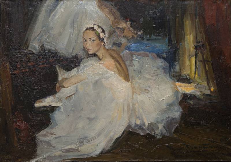 Backstage of Mariinsky theatre. Ballet dancer Y. Serebryakova — Bratanyuk Vasily