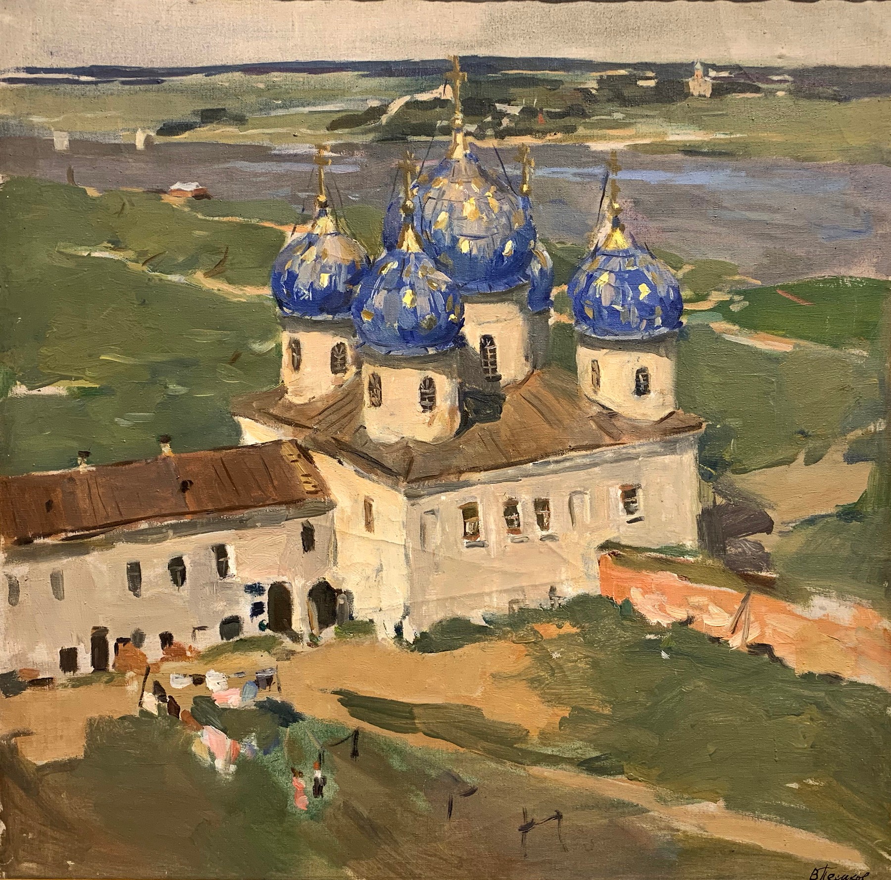 Великий Новгород. В Юрьевом монастыре. 1972 — Песиков Владимир Симонович