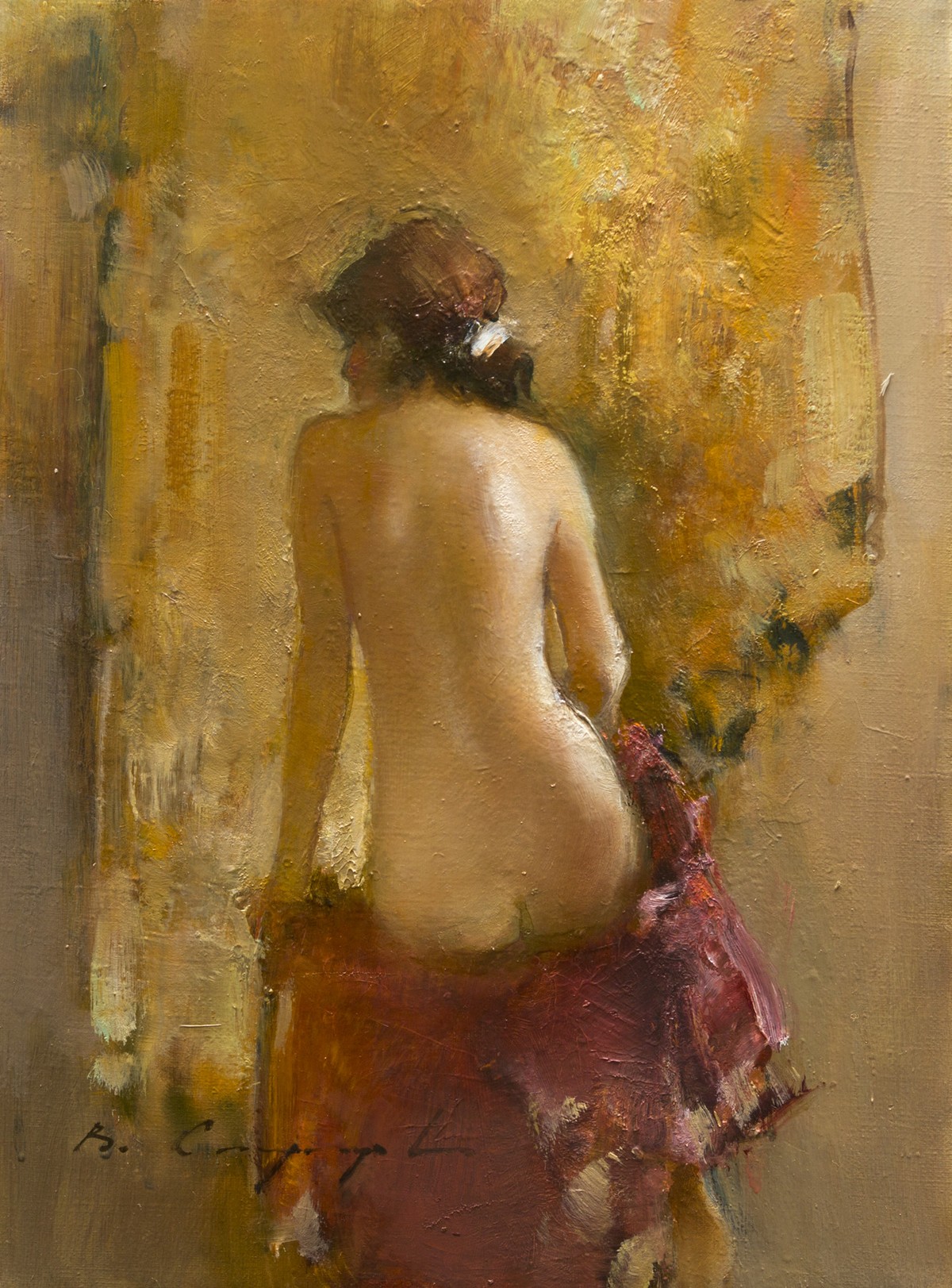 Sitting model turned — Smukrovich Vitold