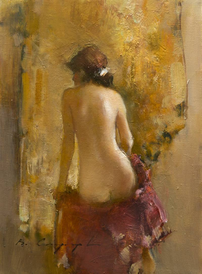 Sitting model turned — Smukrovich Vitold