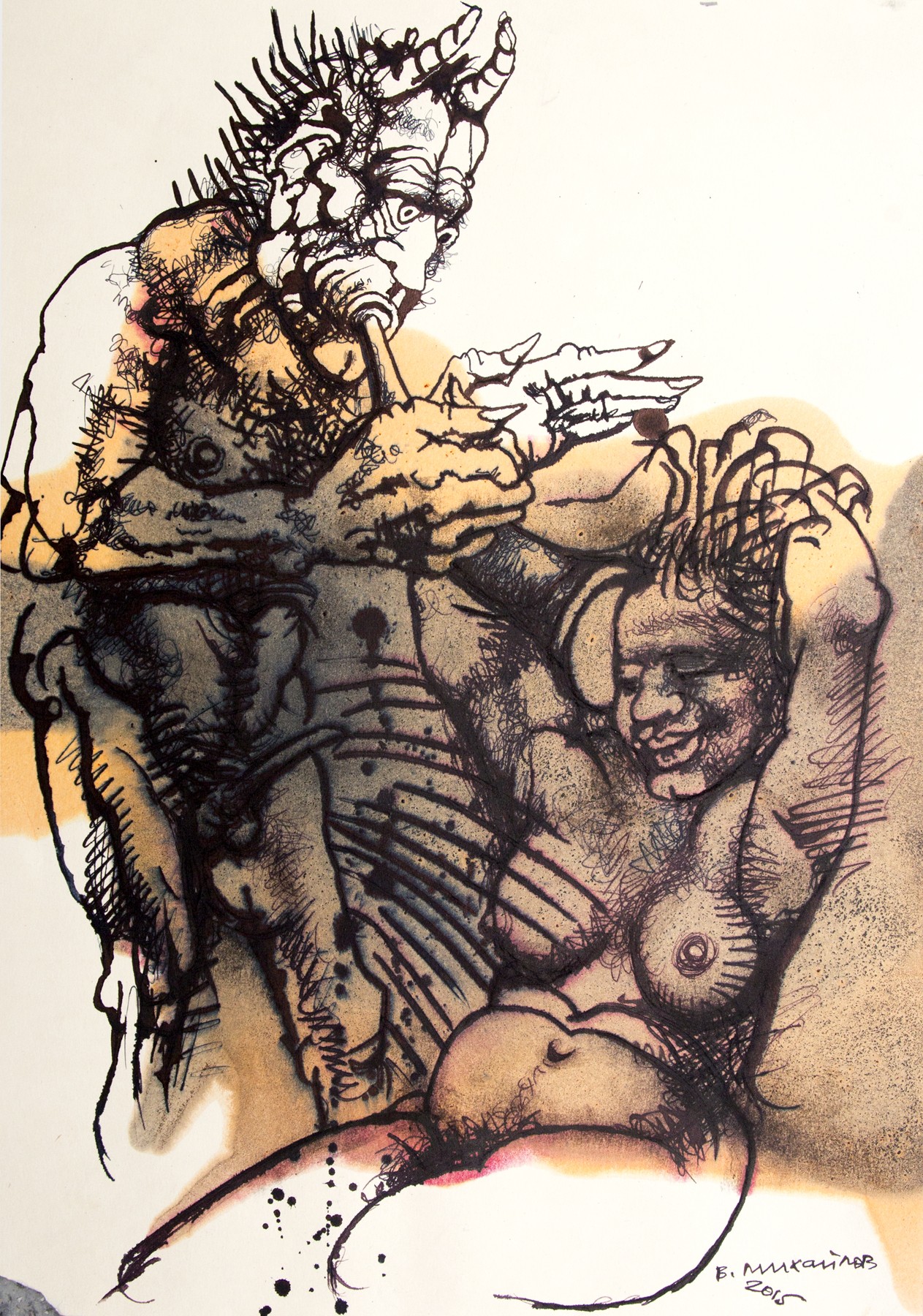Satir and nymph — Mikhailov Vyacheslav