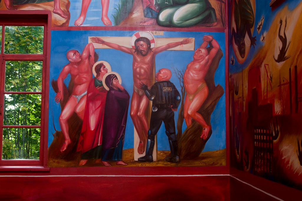 Wall painting in church of John the Baptist in the village of Nativity. Pushkinskie Gory region — Margolin Dmitry (1)