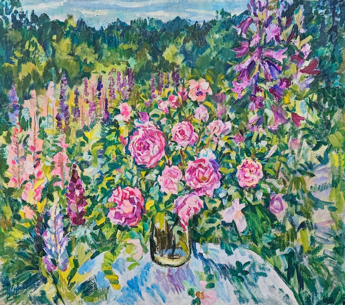 A bouquet of roses in the sun, 2014 — Suvorova Natalia