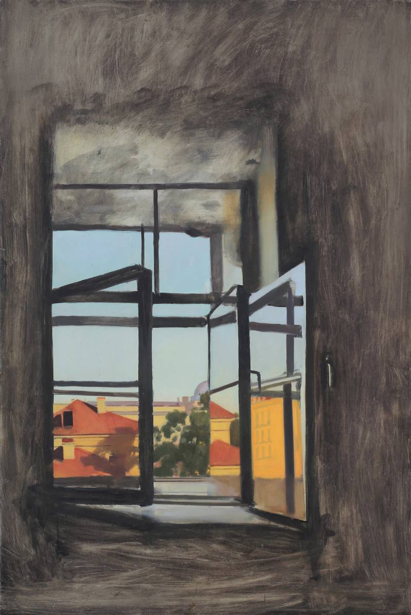 Again evening, and again I'm alone — Ichitovkin Denis. Oil on canvas
