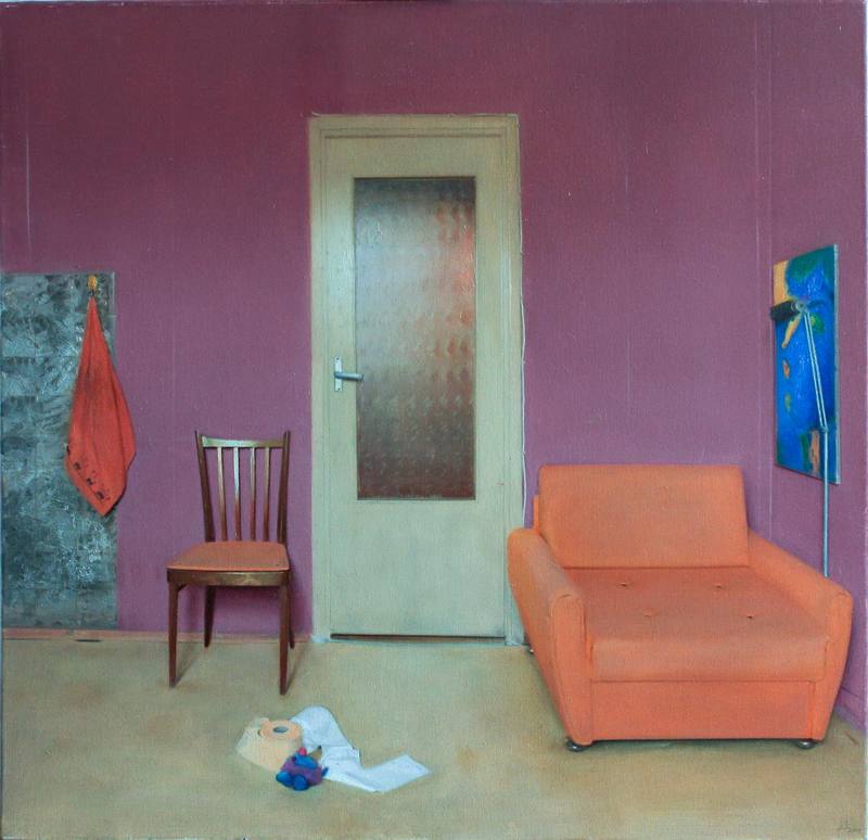 In the rented flat — Ichitovkin Denis. Oil on canvas