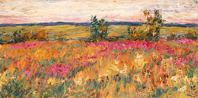 Evening at the field — Olevsky Fedor
