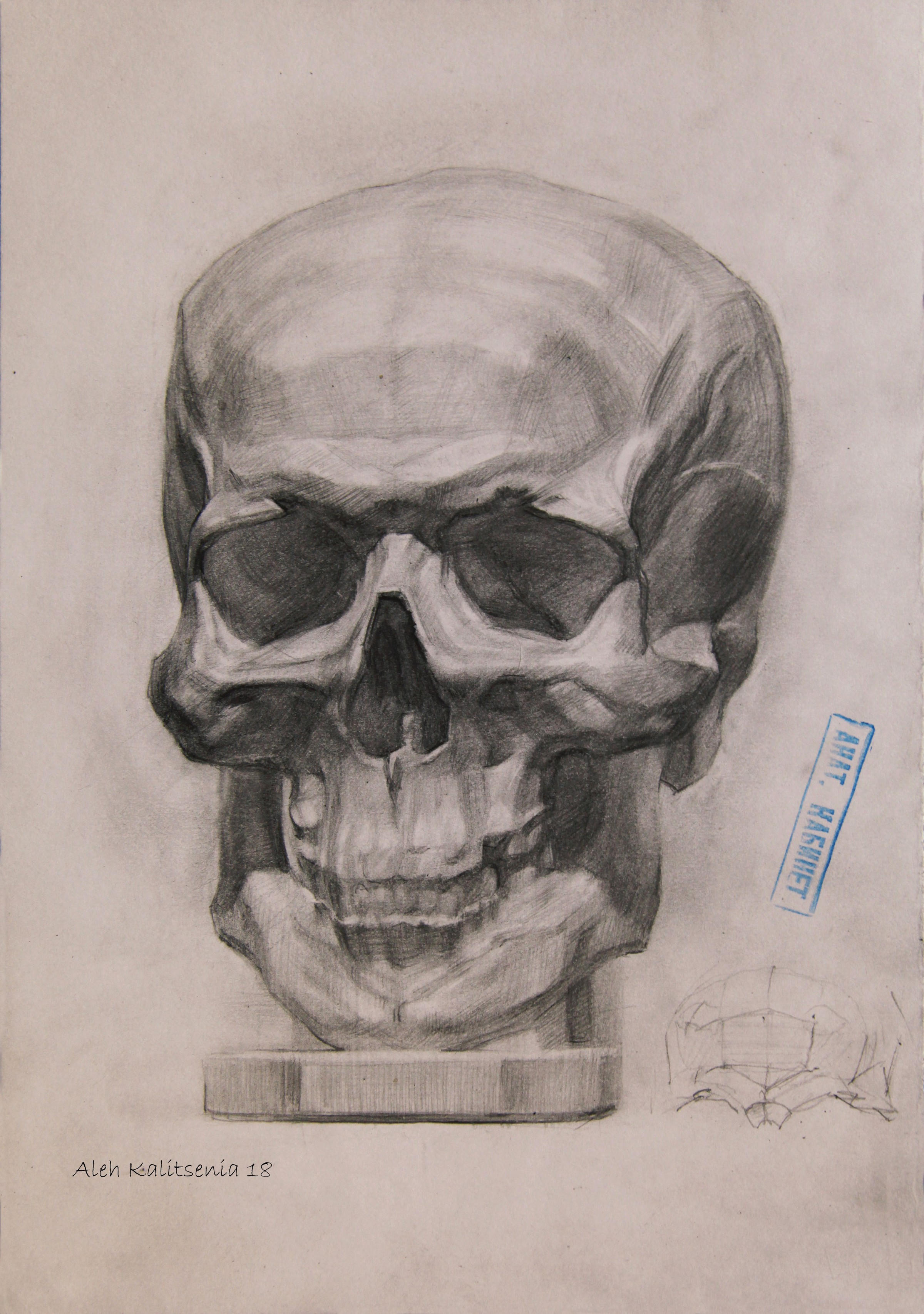 Skull in full face. 2018 — Kalitsenia Aleh