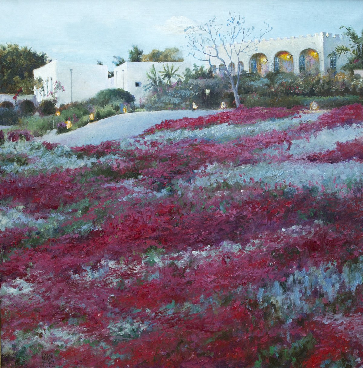 Evening. Flowering field — Dinner Lidia