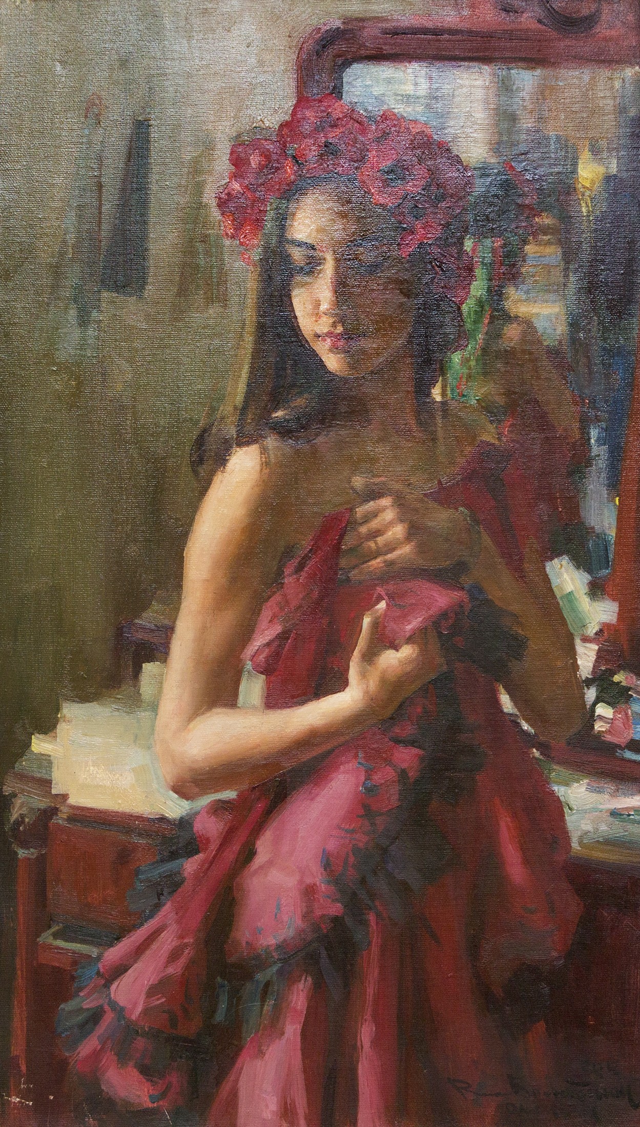Olenka in the antiques dress — Bratanyuk Vasily