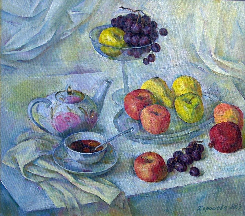 Fruits and tea — Khorosheva Olga