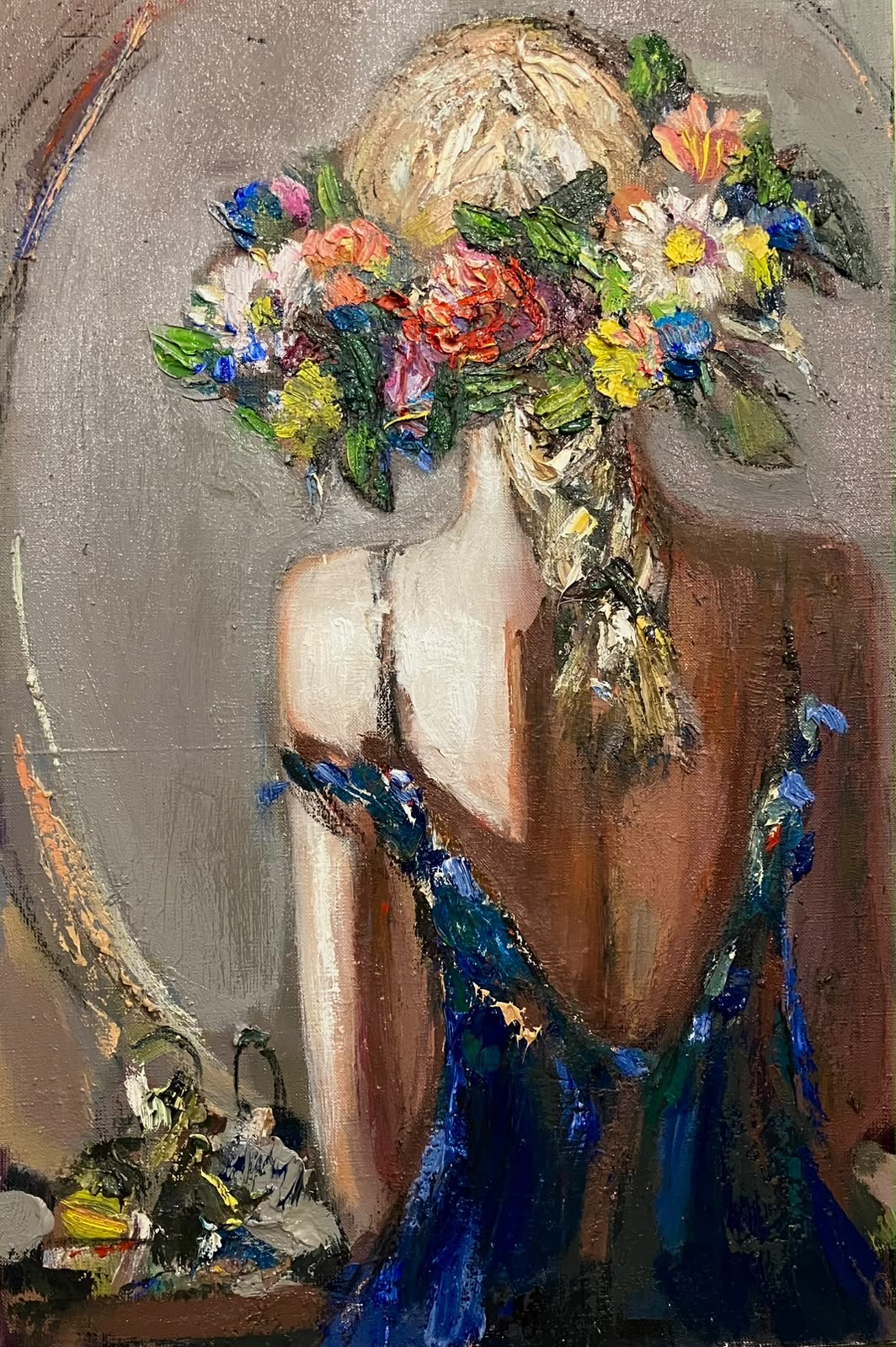 The Secret of Flowers — Pavlov Mstislav. Oil on canvas