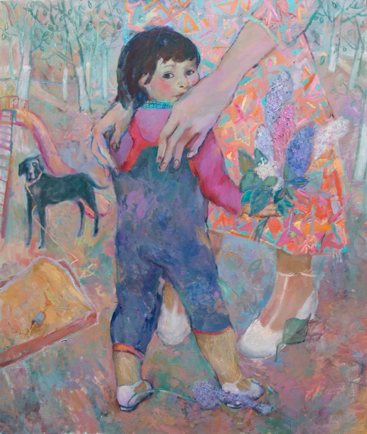 Self-portrait with mother — Dzukaeva Eugenia