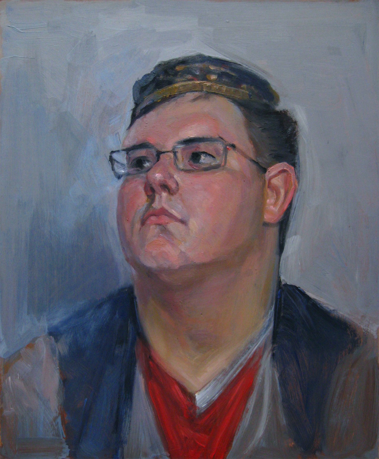 A red-cheeked guy in a skullcap. 2016 — Kalitsenia Aleh