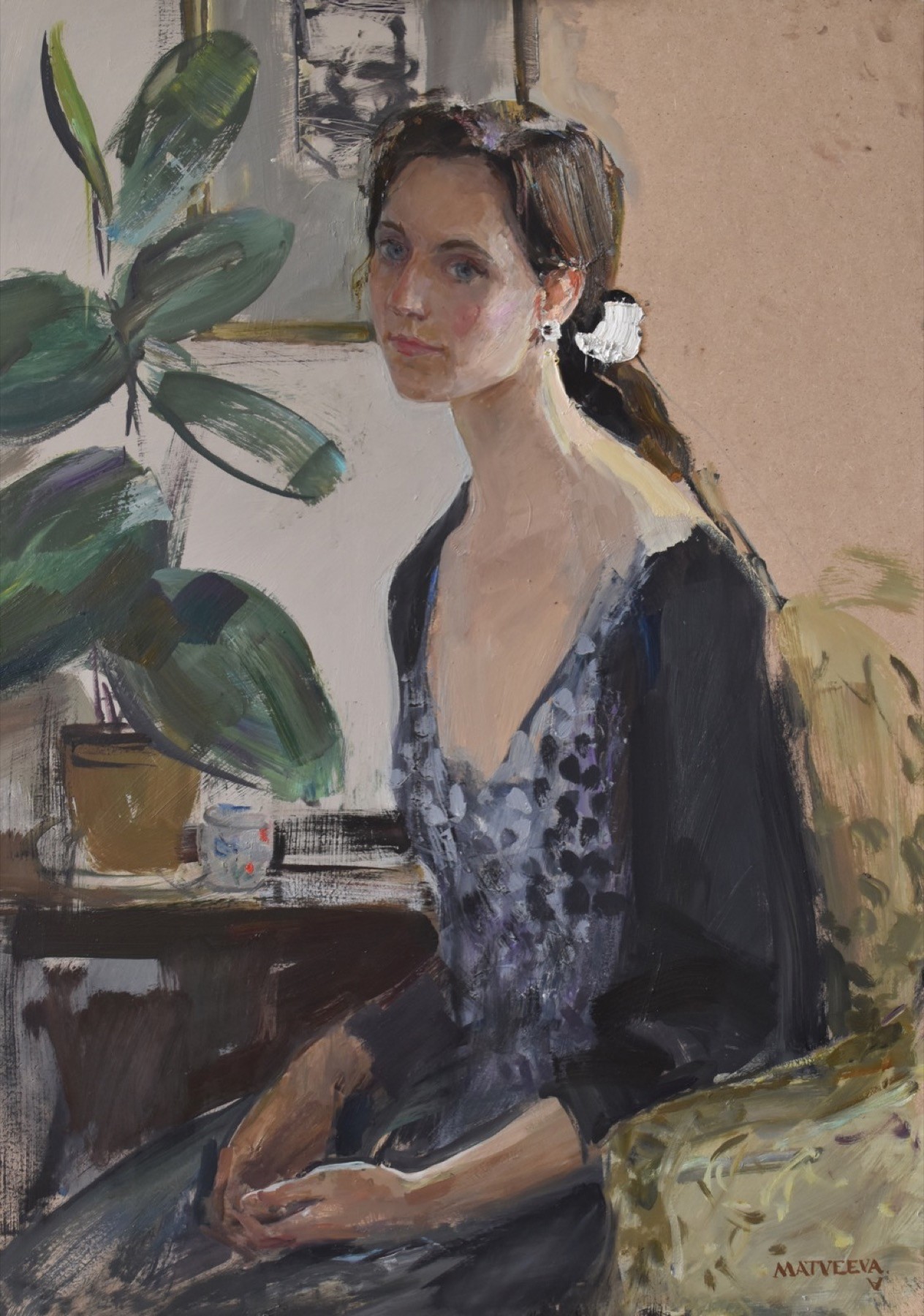 Selfportrait with  rubber — Matveeva Anastasia