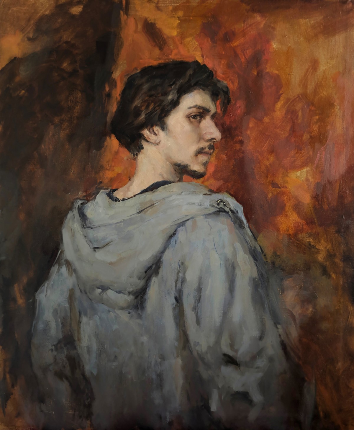Self-portrait in a sweatshirt — Pyankovsky Andrey