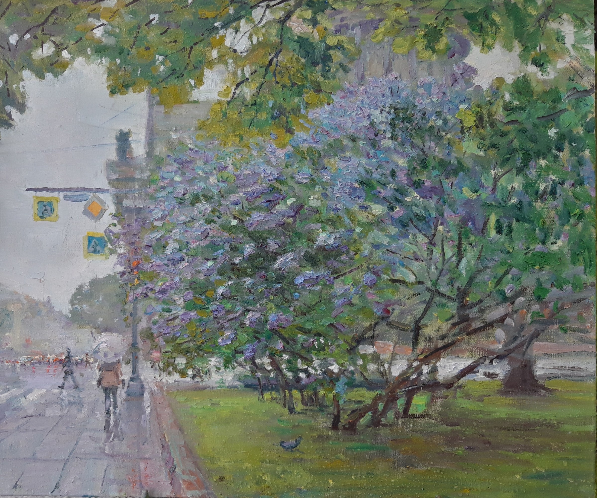 Lilacs near St. Isaac's Cathedral — Usmanov Anvar
