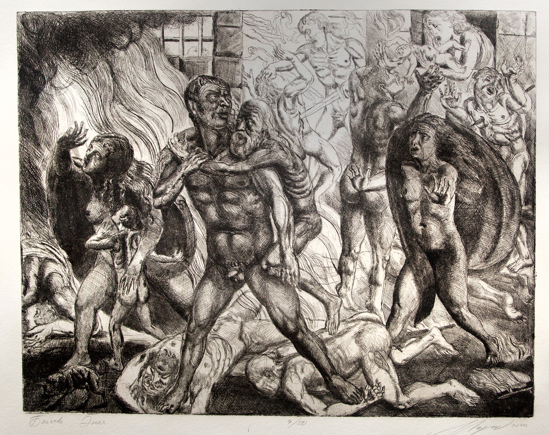 Antique myths in seventeen engravings by Dmitry Margolin — Margolin Dmitry