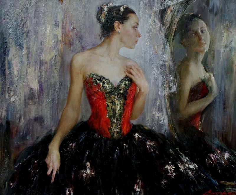 In front of the mirror — Vinogradova Anna