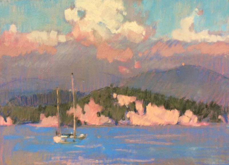 Sunset on the sea — Lapygina Anna