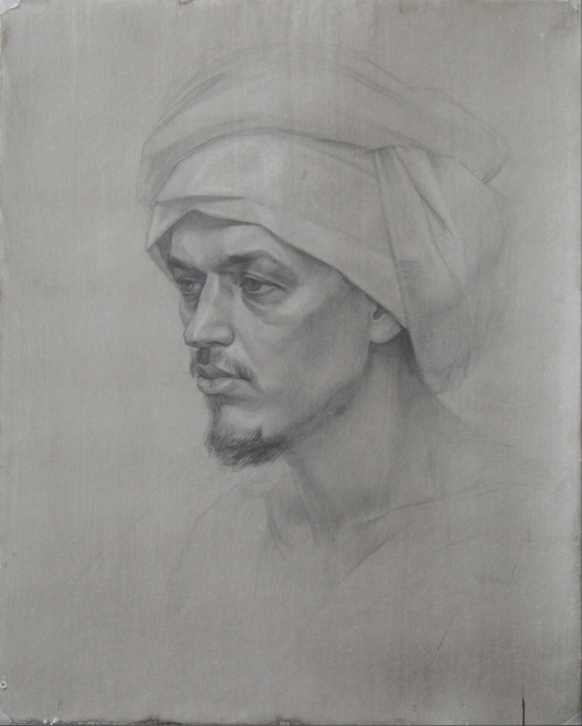 Portrait of a man in a turban. 2017 — Kalitsenia Aleh