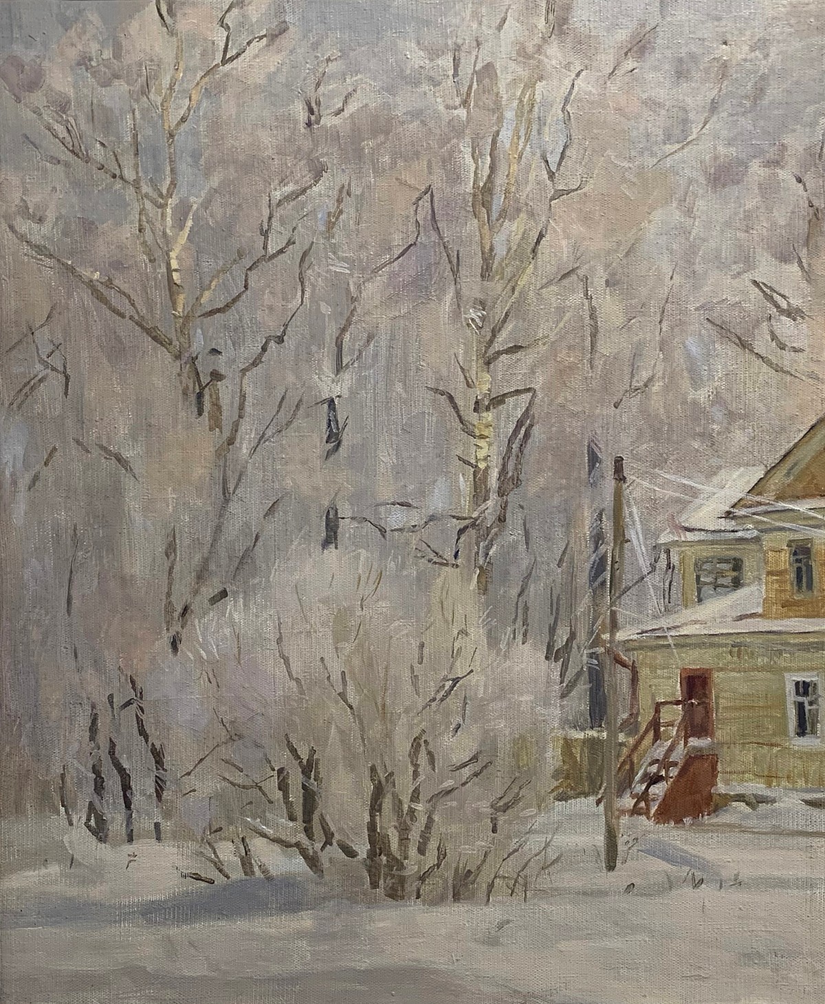 Морозное утро. 1988 — Песиков Владимир Симонович