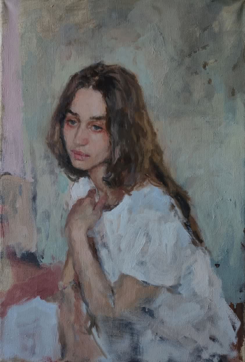 Etude on the mint background — Pyankovsky Andrey