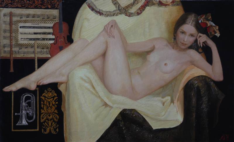 Nude in the armchair — Makovezkaya Natalia