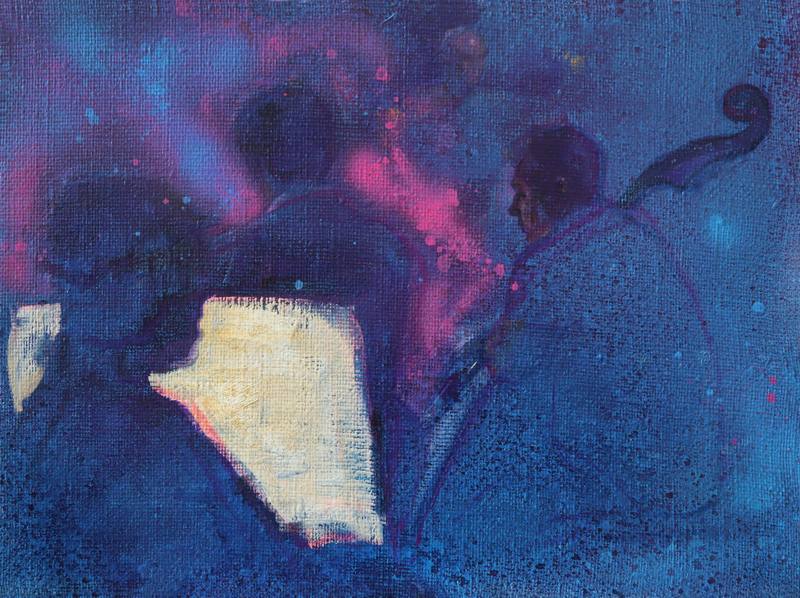 During a break. Sketch. 2018 — Kalitsenia Aleh