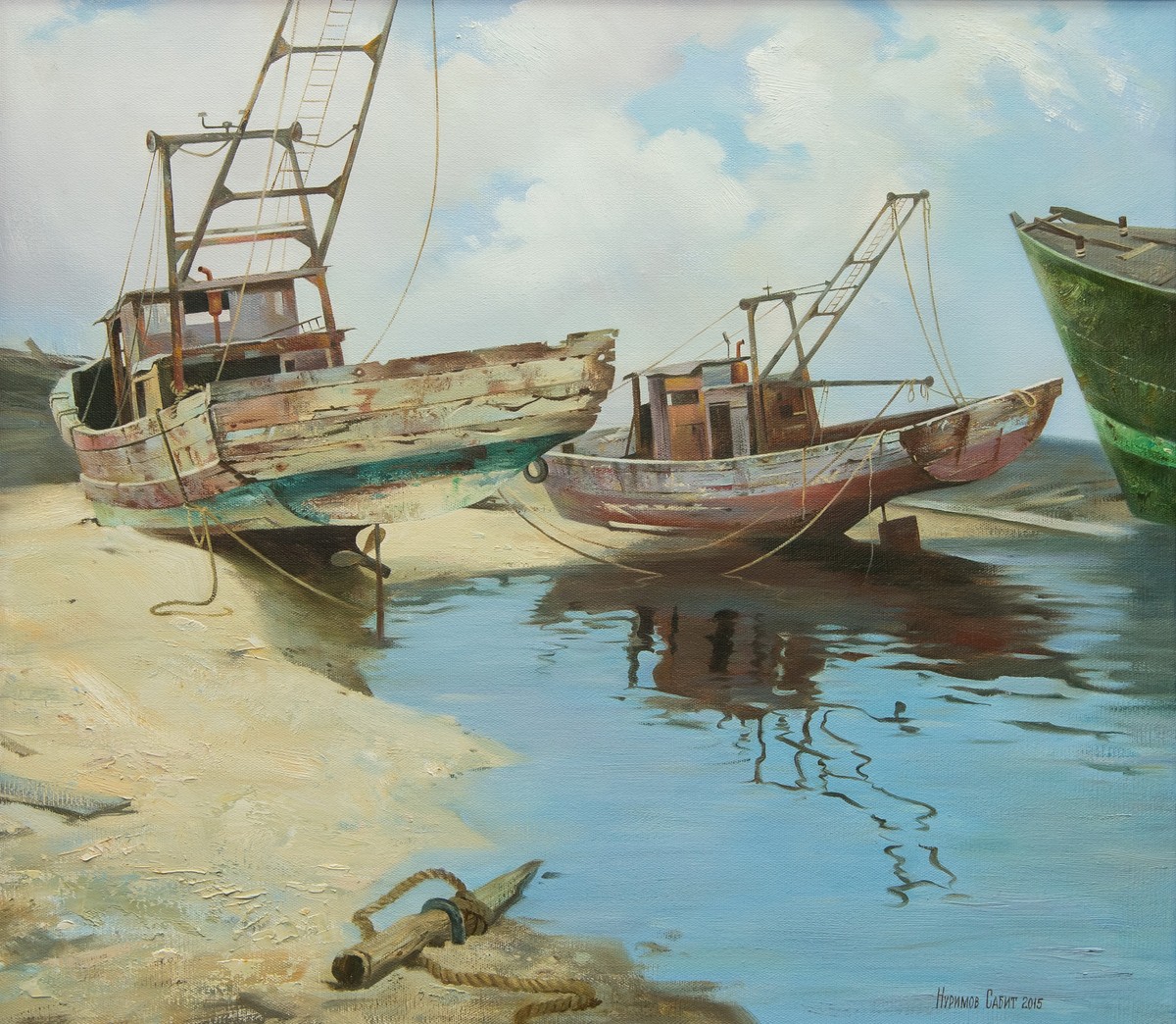 Boats on the coast — Nurimov Sabit