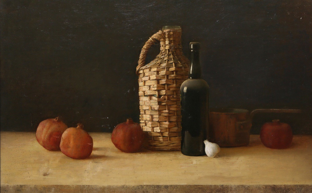 Still life with pomegranates — Kalyn Arthur